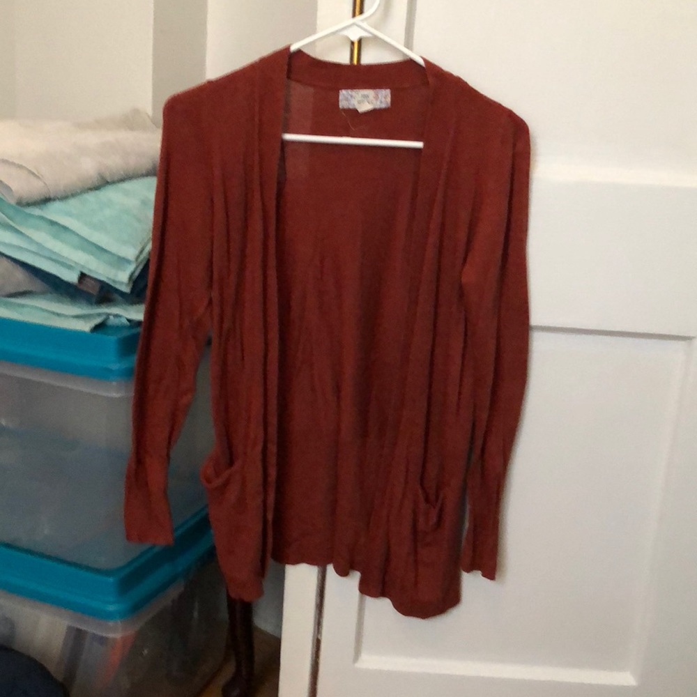 Burnt orange cardigan